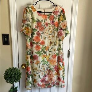 Floral Print Cottagecore Women's Dress